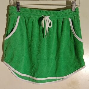 Woman's green, Towel  like skirt New with tags.